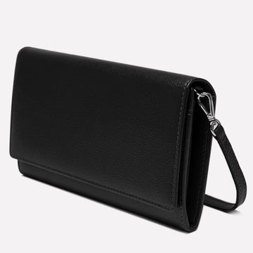 Women's Flap Over Purse Black